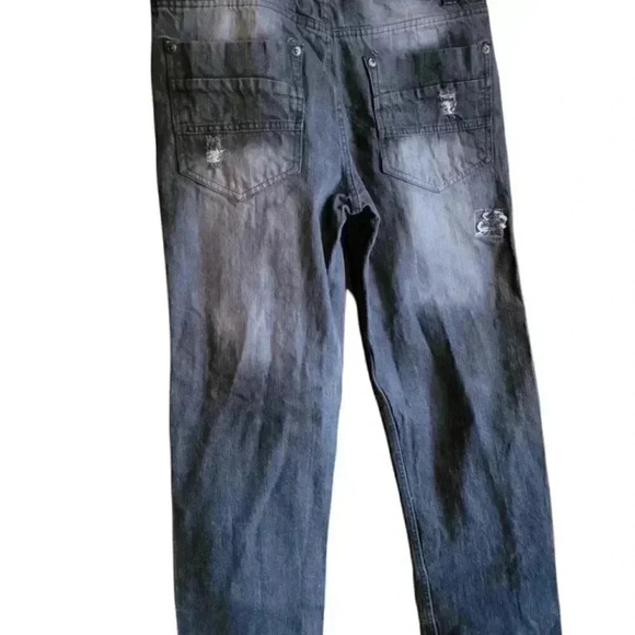 Southpole men's youth Jeans shredded style slim fit  32/32 - Picture 4 of 8